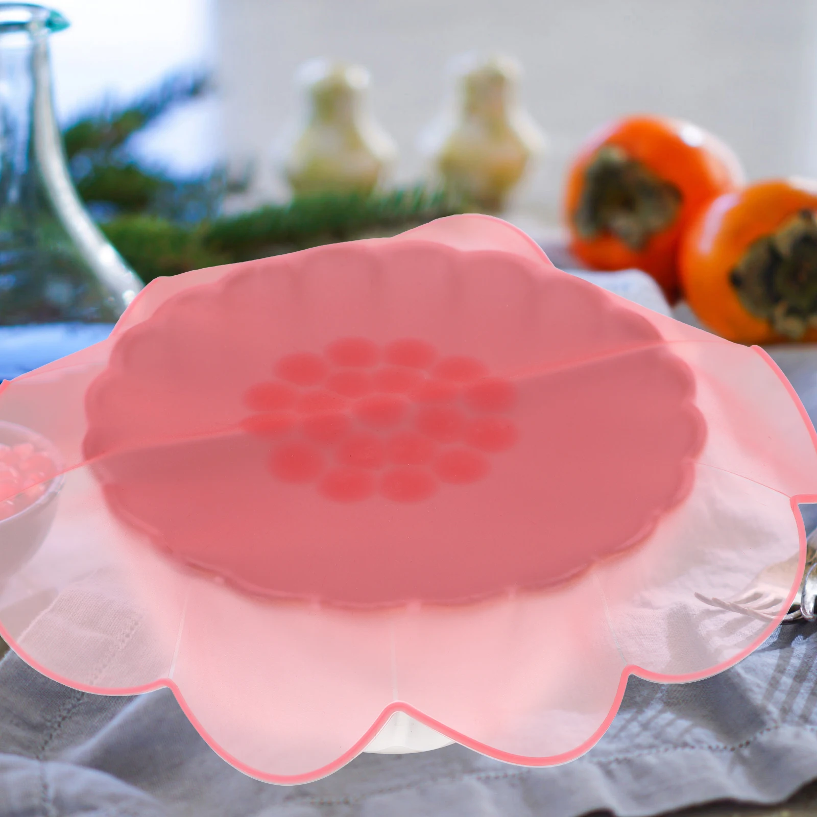 

4pcs Silicone Stretch Lids Reusable Food Covers Bowls Sealing Wrap Heat Resistant Non Slip Airtight Seal Oven Safe Kitchen Bar