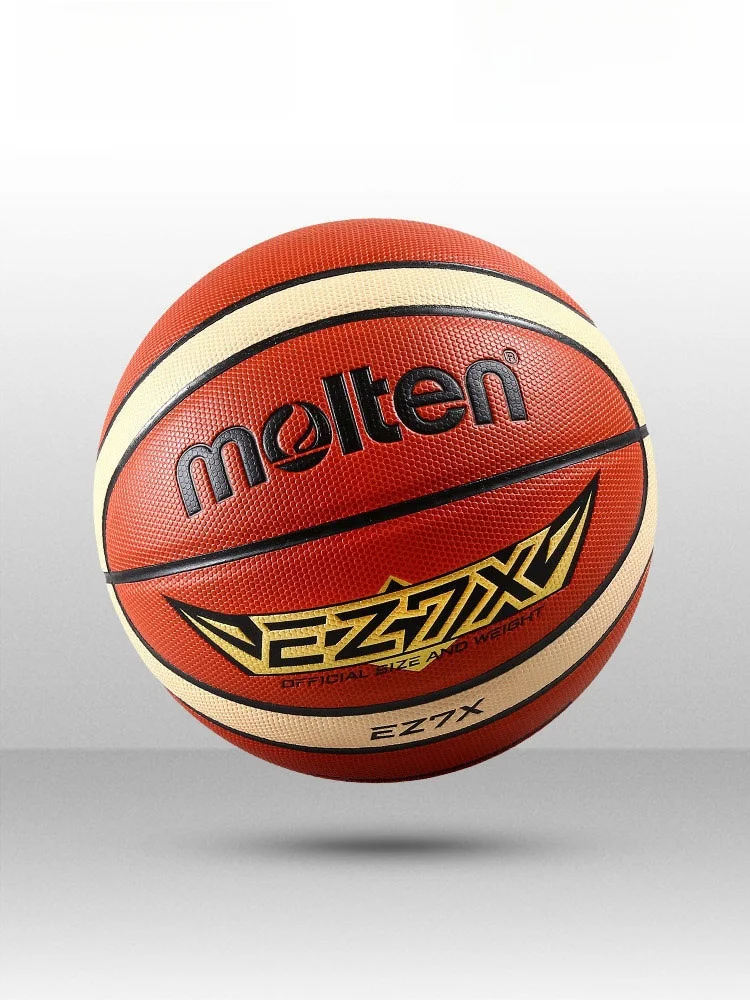 モルテンezバスケットボール-本革製-屋外用-学生・大人・子供用-サイズ4-5-6-7-屋内外兼用-puカバー-ラバーインナー