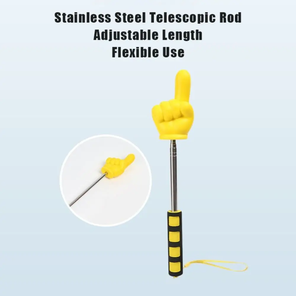 Stainless Steel Finger Reading Sticks Telescopic Rod Finger Design Whiteboard Hand Pointer Educational Learning Toys Teachers
