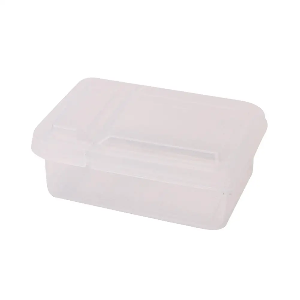 Transparent Plastic Storage Box Mini Plastic Box Rectangle Storage Box Desk Organizer Box Storage Case Container