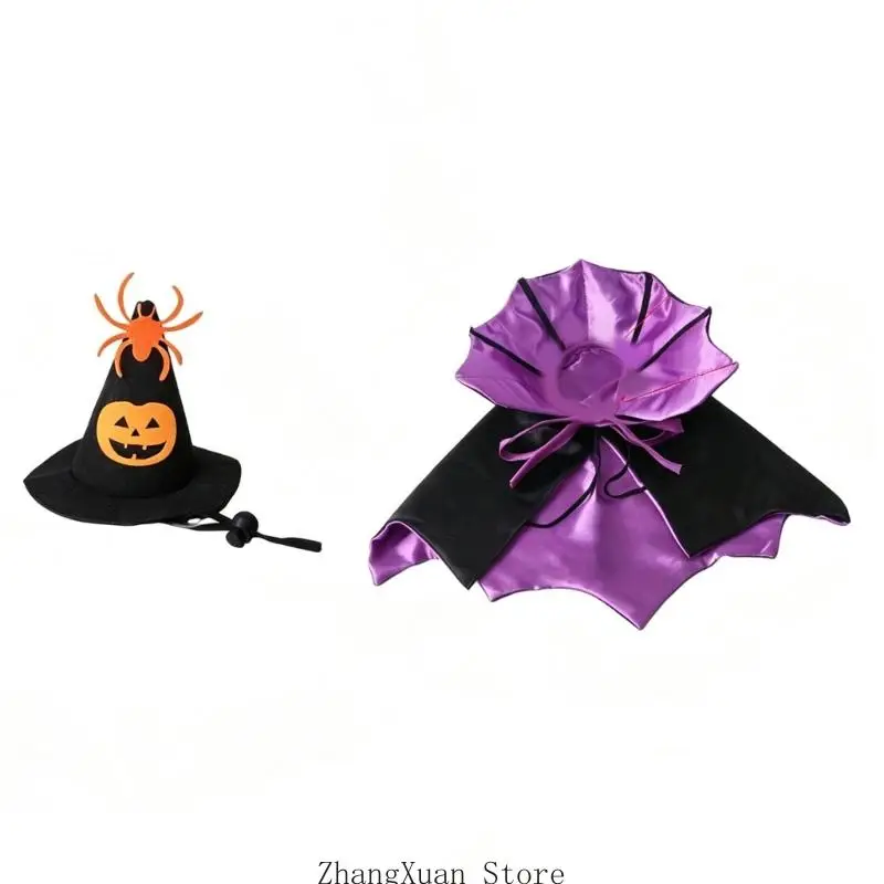 Halloween-Veranda-Statue-Kostüm-Set für Standard-23-Zoll-Vogelpräsentation, Polyester-Outfit für Eingangsbereich und – Detail 5