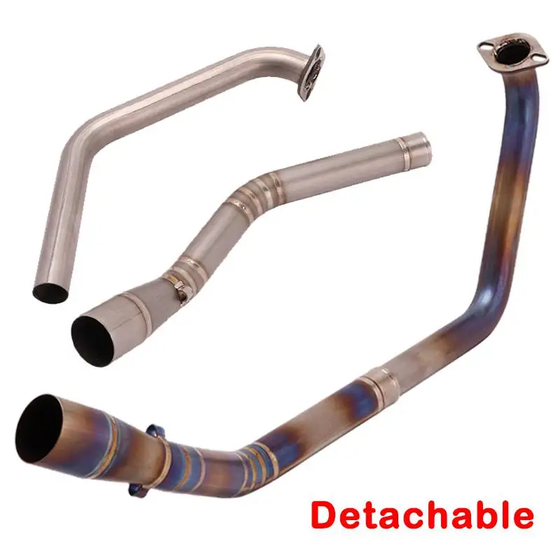 

Slip On Header Mid Pipe For Yamaha R15 YZF-R15 V3 17-19 51MM Motorcycle Exhaust Pipe Front Link Titanium Alloy Connection Tube