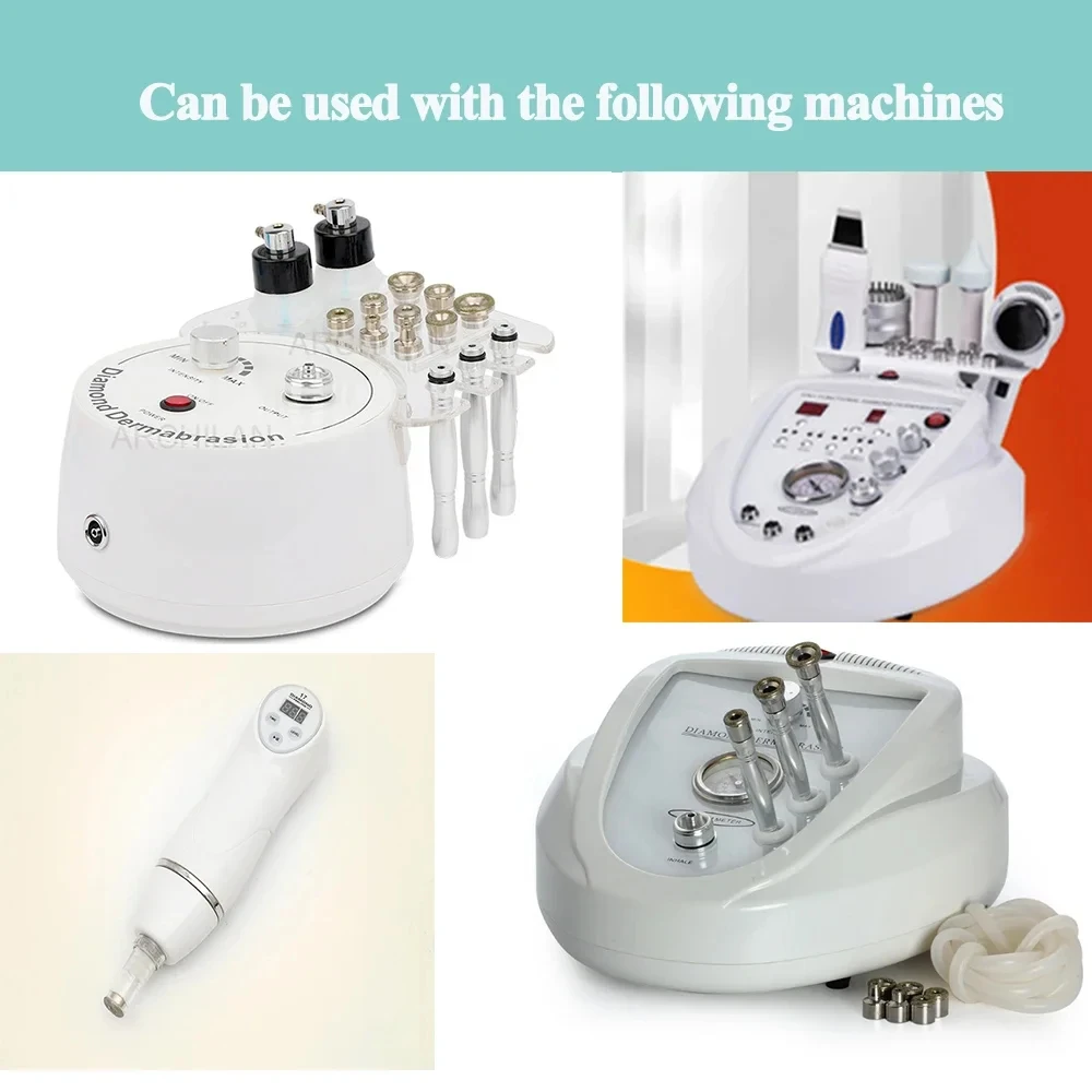 Dispositivos dermoabrasão diamante acessório 9 dicas 3 varinhas para peeling da pele facial removedor cravo cuidados com o rosto beleza
