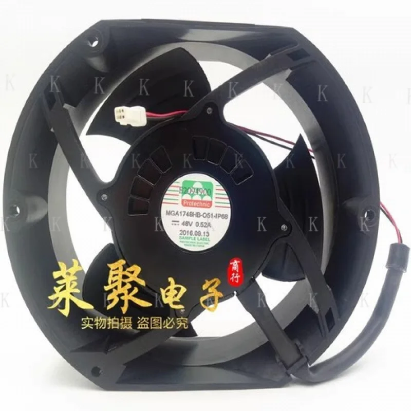 

C FOR MAGIC MGA1748HB-051-IP68 48V 0.52A 17CM Waterproof Cooling Fan