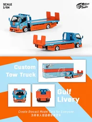 マイクロターボmtdiecastモデルコレクション,カスタマイズされたhks jdm gulfトラック,趣味のおもちゃ,限定版,hino 300, 1:64