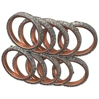 Junta de tubo de escape de motocicleta, 62x51x5mm, para Suzuki VL800, C800, Intruder, 2005-17, Volusia 2001-05, VLR1800, C1800, 08-13, VS1400, 87-03