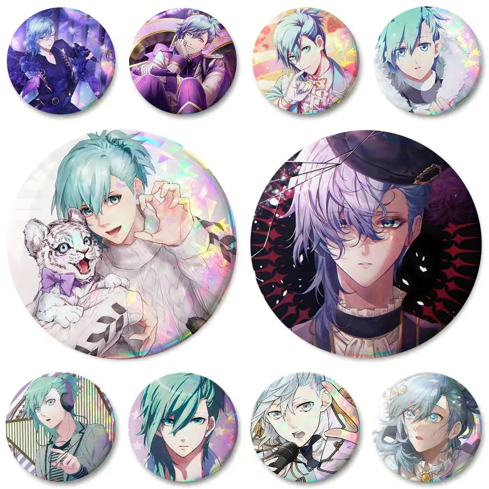 Game Idol Characters Mikaze Ai Round Badges Can Be Used To Decorate Clothes And Backpack Pins