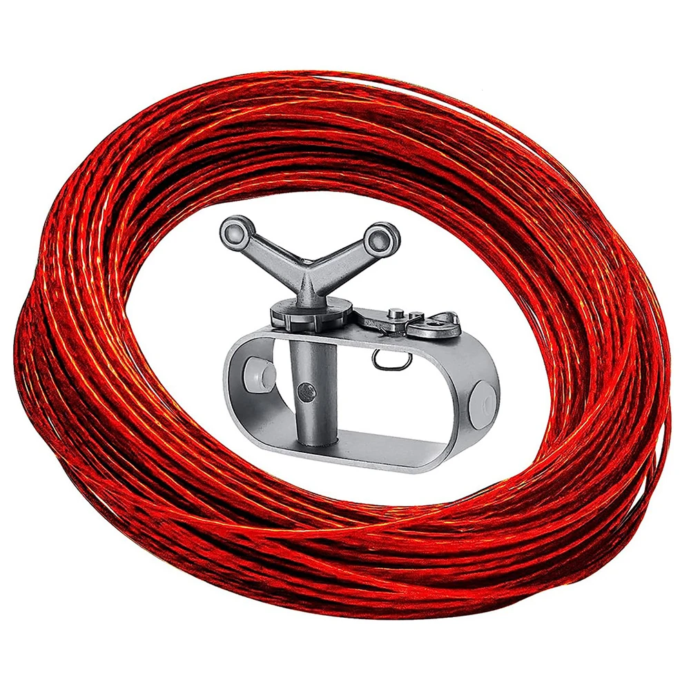

Winter For Pool Cover Cable Winch Kit Strong Rope Tightener for Above Ground For Pools to Prevent Water Accumulation