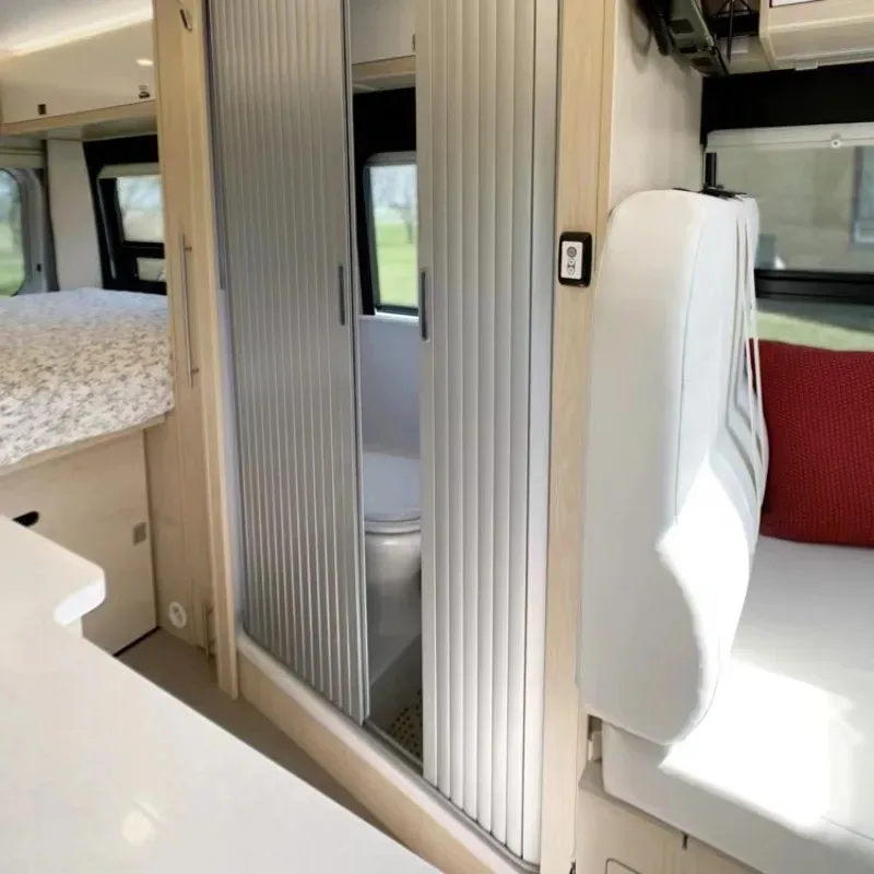 

Plastic Camper Furniture Kitchen Roller Shutter Door PVC Roller Shutter Board RV Toilet Door Roller Shutter Door Camper Bathroom