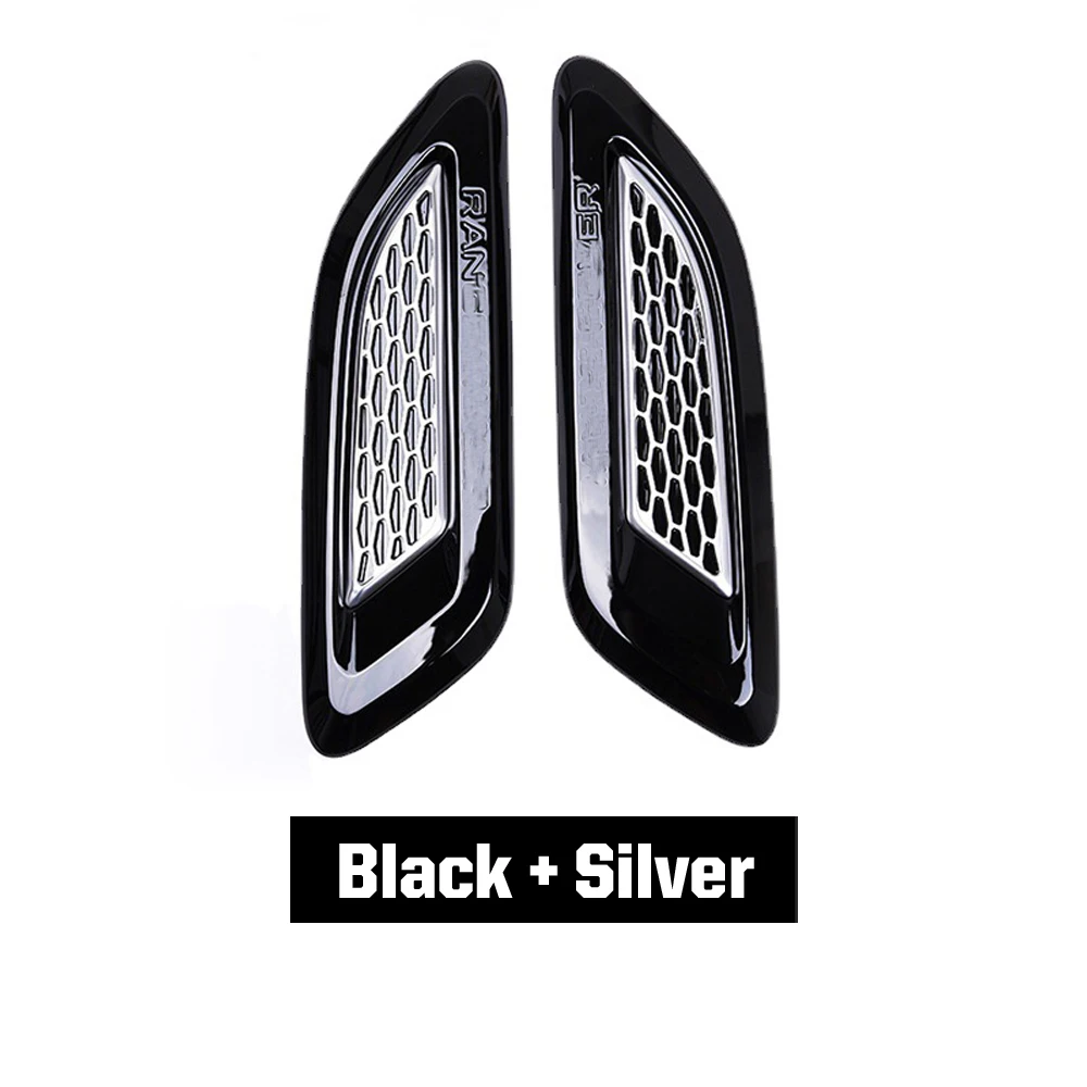 2PCS Car Exterior Hood Air Vent Outlet Wing Trim For Land Rover Discovery 4 5 Range Rover Evoque Discovery Freelander