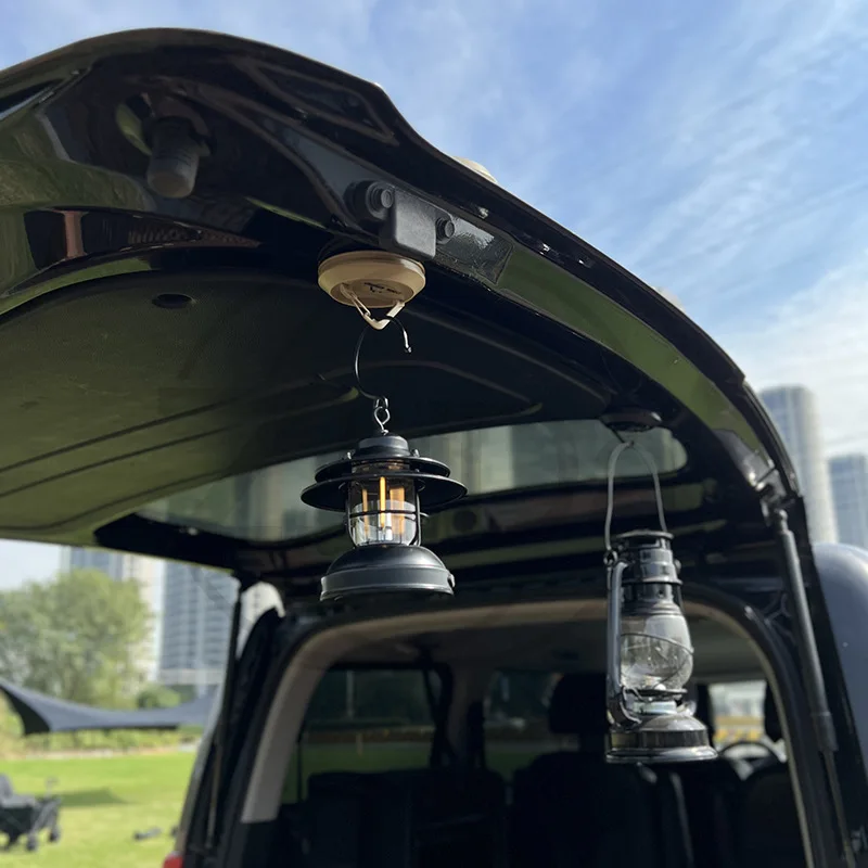 COOLCAMP outdoor camping magnetic hook tent canopy suction cup camping rope holder car camping light hanging view 3