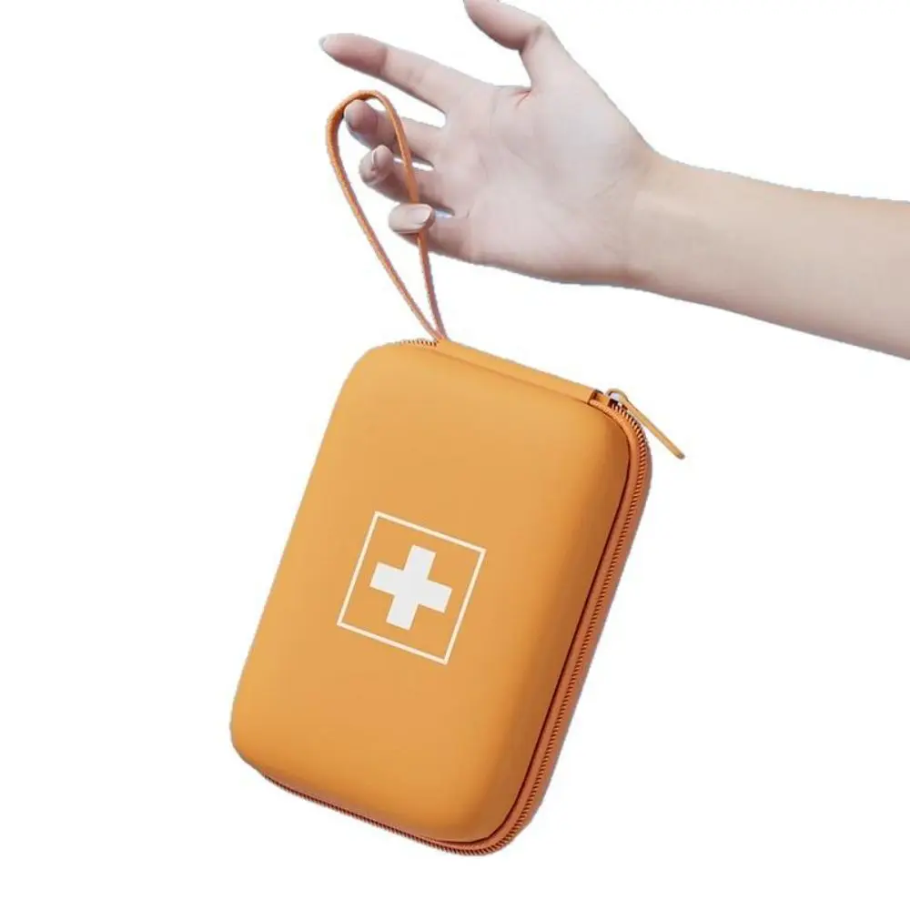 New Large Capacity Travel Storage Bag Lightweight PU Pill Organizer Bag Waterproof Divided Interior Travel Medication Bag