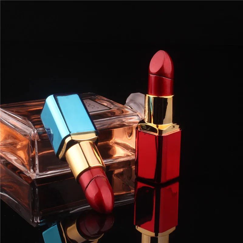 Mini Lipstick Shaped Inflatable Lighter Portable Butane Torch Cute Lighter Smoking Accessories Fashionable Women\'s Gift