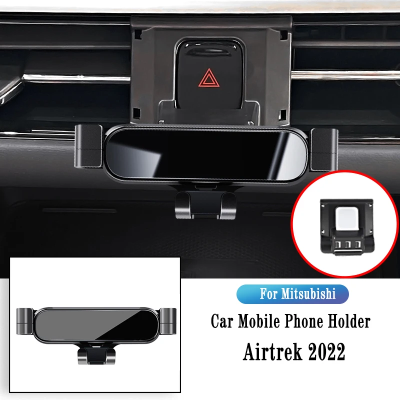 

Car Phone Holder For Mitsubishi Airtrek 2022 Gravity Navigation Bracket GPS Stand Air Outlet Clip Rotatable Support Accessories