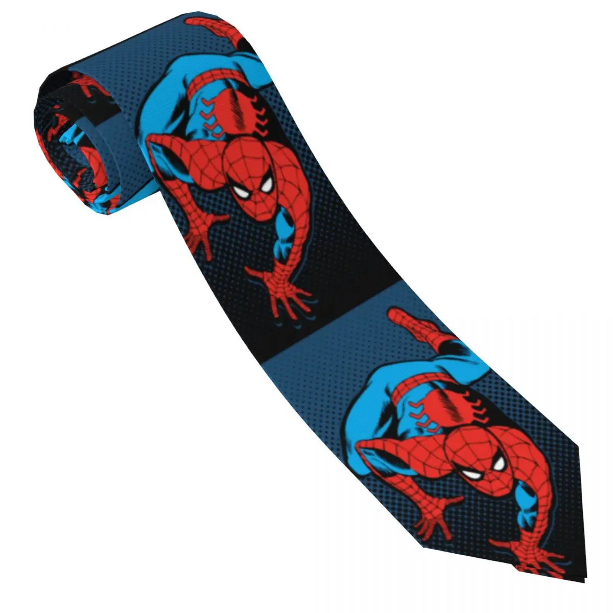 Custom Spider Man Manga Necktie Men Mens Suit Tie For Thanksgiving Day