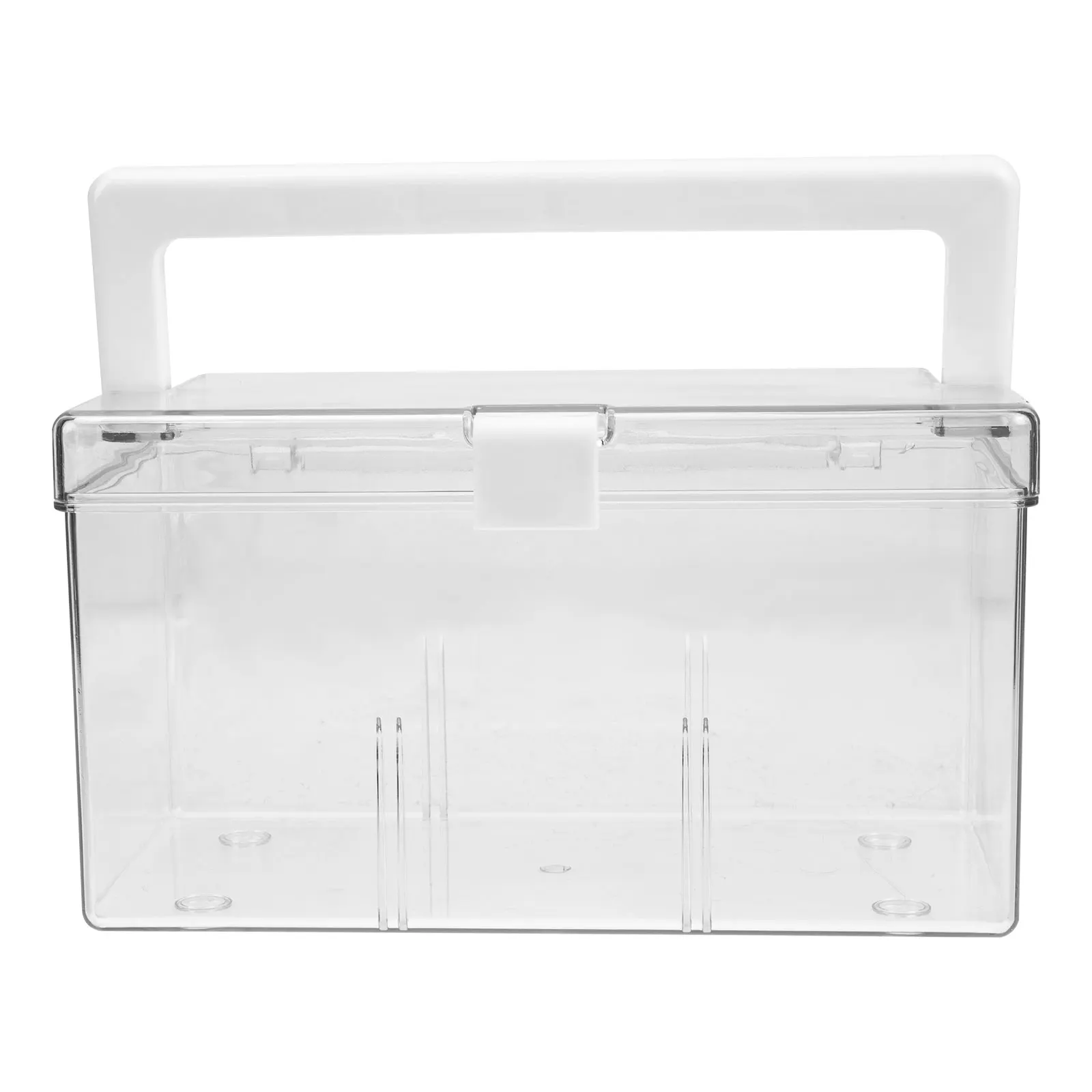 صندوق دواء بلاستيكي شفاف محمول للإسعافات الأولية حقيبة تخزين محمولة للسفر المنزلي صندوق إسعافات أولية فارغ