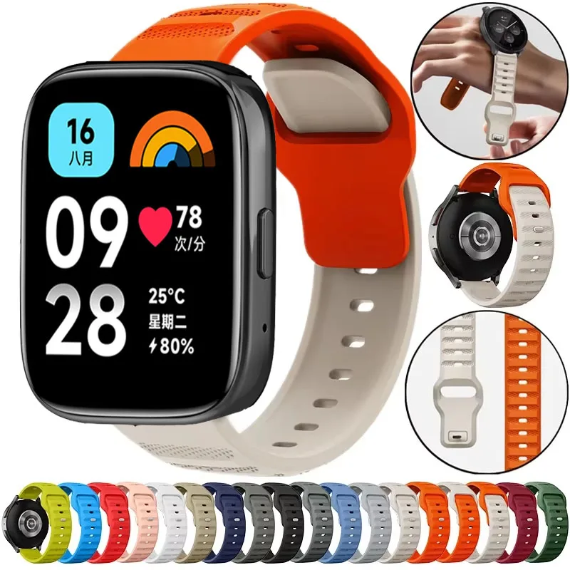 Hot sales 22mm Silicone Strap For Redmi Watch 3 Lite/3 Active Band Bracelet For Redmi Watch 5 Active/5 Lite Wristband Correa
