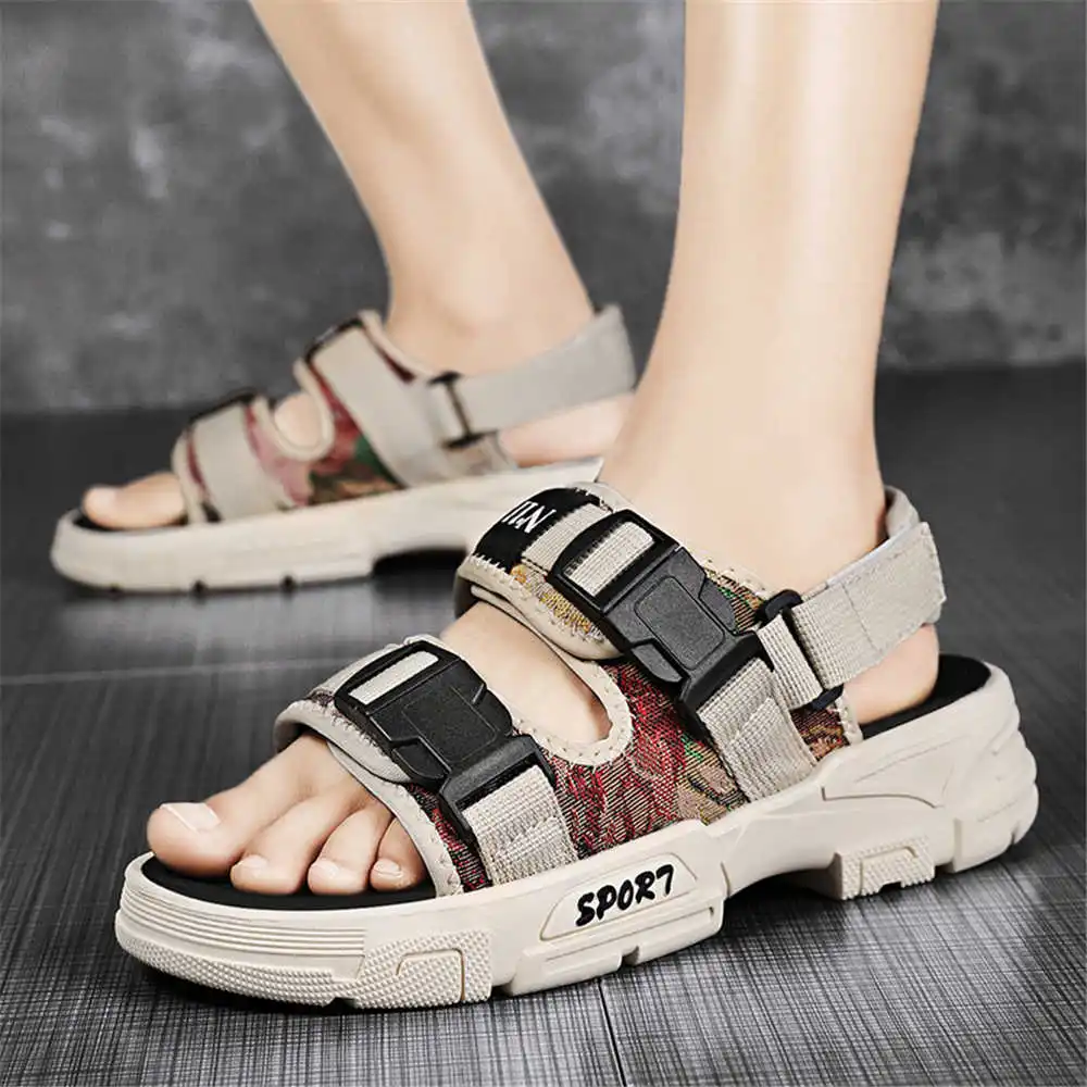 

Двухцветные бежевые удобные кроссовки, тапочки для мужской обуви, сандалии, летние спортивные красивые доступные цены, Tens Play