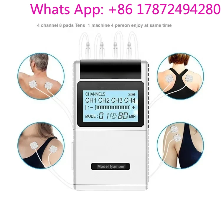 7000 4 channel 15 modes pain relief tens unit home use physical therapy tens ems equipment