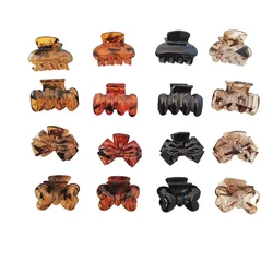 Hot 4pc European and American Leopard Black Hair Claw for Women Girls Retro for Korean Hair Accessories Headwear