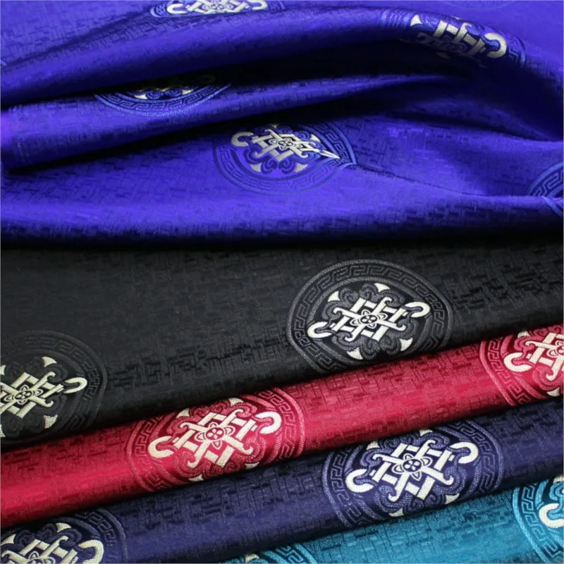 

For decoration ethnic costumes silk satin fabric jacquard brocade