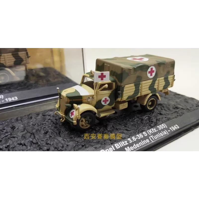 

Литой под давлением IXO масштаб 1/72 Вторая мировая война, немецкий Opel Blitz 3,6-36s Kfz.305, Opel скорой помощи, модель автомобиля из сплава, Коллекционная игрушка в подарок