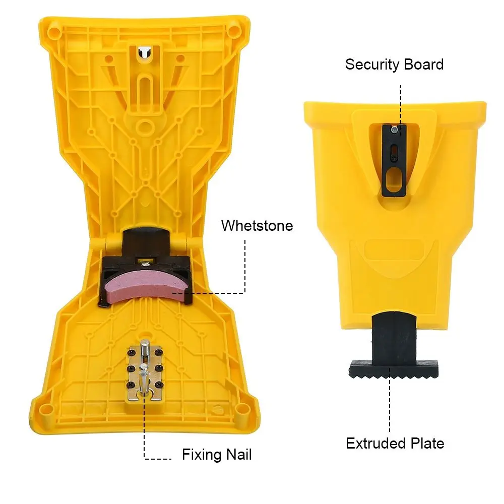 6Pcs Fast Grinding Sharpening Small Whetstone with Teeth Practical Chainsaw Sharpener Durable Portable