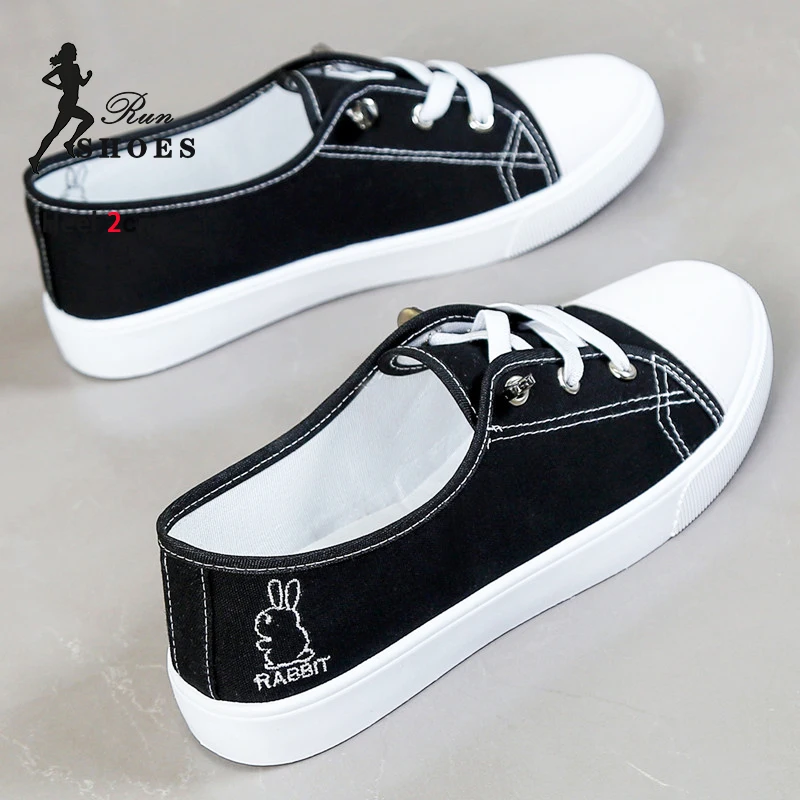 Black Canvas Shoes … - image
