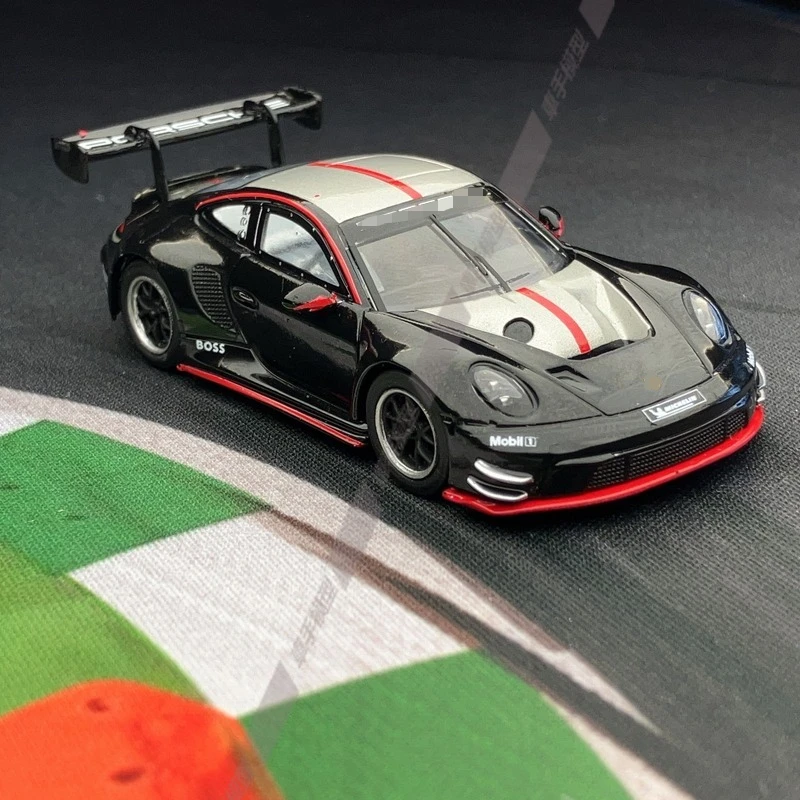 Sparky 1/64 911 GT3 R 24-uurs Spa-Francorchamps Legering Motorvoertuig Diecast Modellen Auto Speelgoed Collectie Jongen Kerstcadeaus
