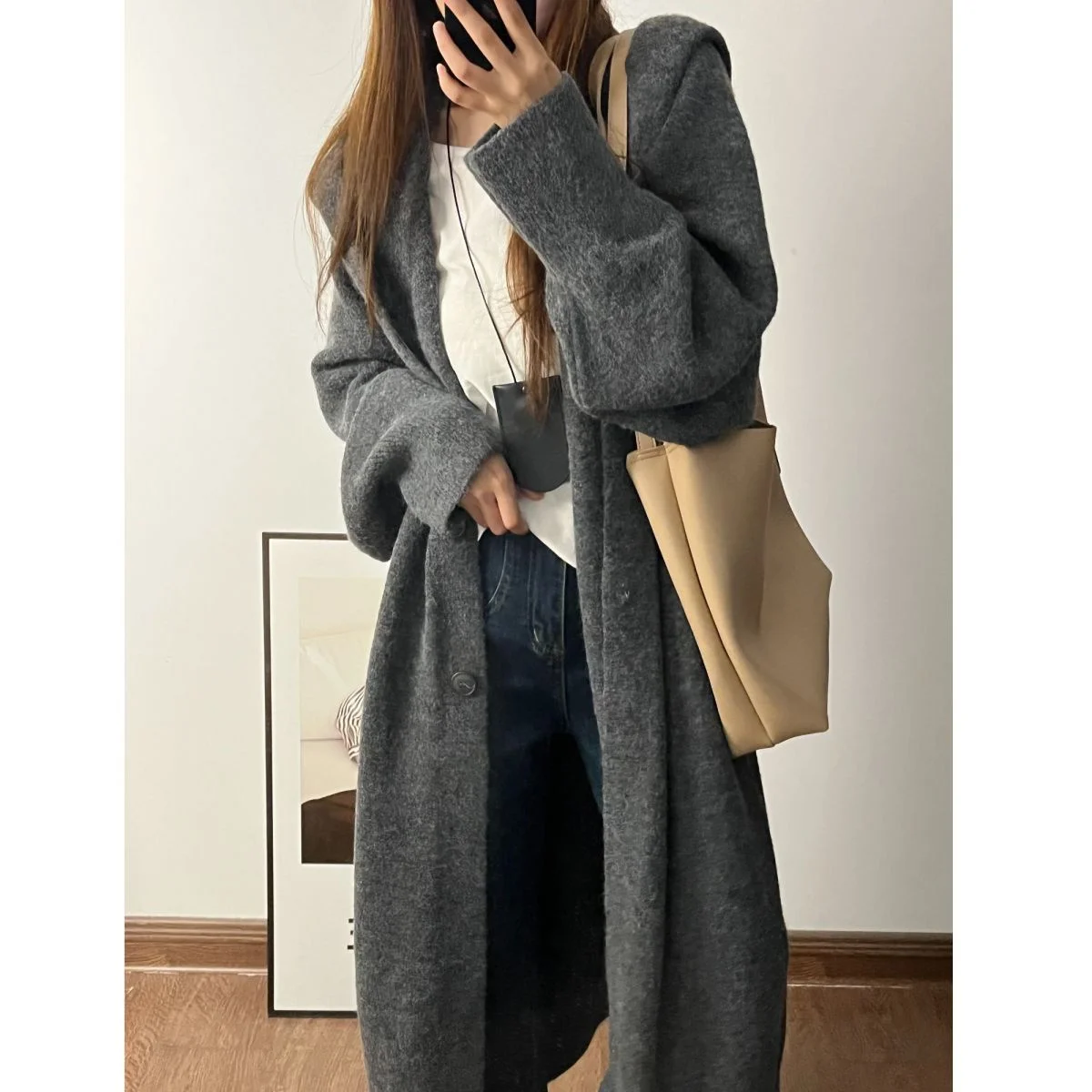 

Длинные кардиганы для офиса, женские, осенние, с высоким воротом, на шнуровке, с длинными рукавами, ажурные, с меховым воротником, уютные, молодежные, свободного кроя, однотонные, с изогнутым подолом, нежные