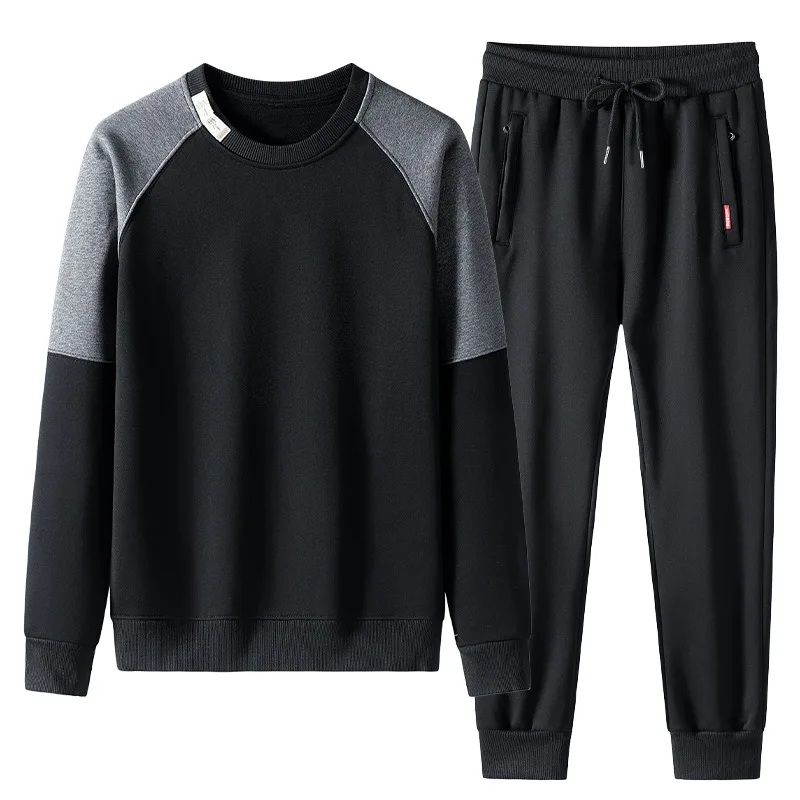 Men's Sporty Tracksuits Sweater 2026 Youth Sportswear Autumn Slim Fit Casual Jacket Two-Piece Running Sets Gym Wear Men