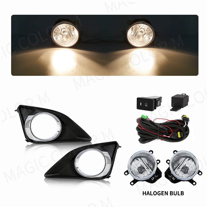 For Toyota Corolla Altis 2008 2009 2010 DRL Daytime Running Light Halogen Yellow White Lens Fog Lamp Driving Light Waterproof