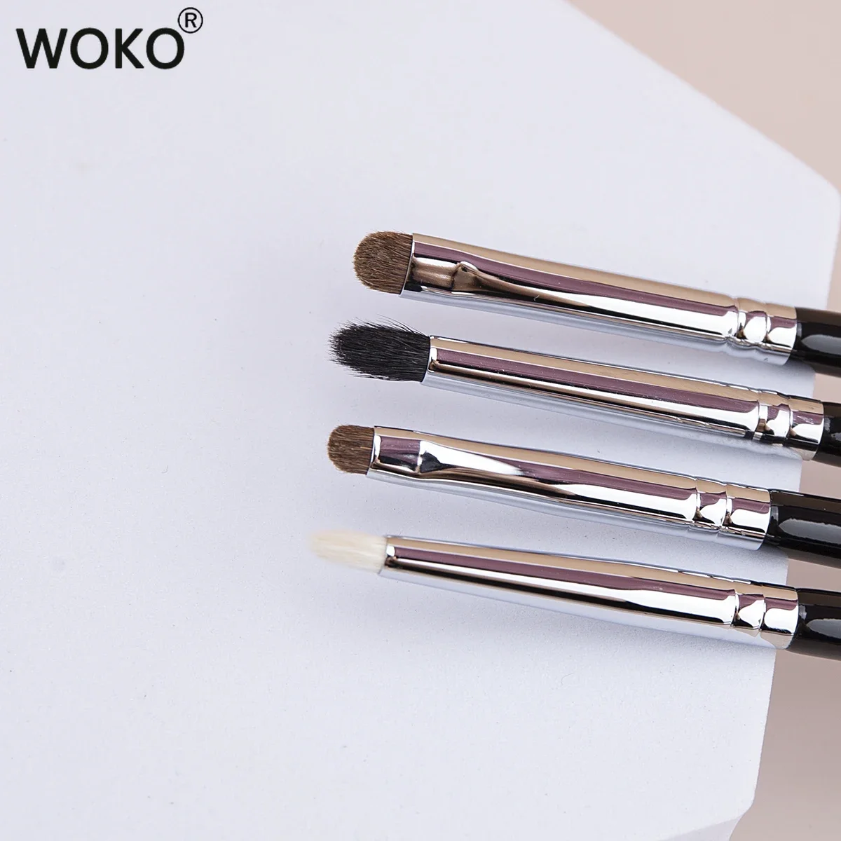 Detail Eye Shadow Brush Makeup Brush Smudge Eyeliner Smudge Brush Horse Hair / Goat Hair Small Eyeshadow Smoky  Makeup Brushes