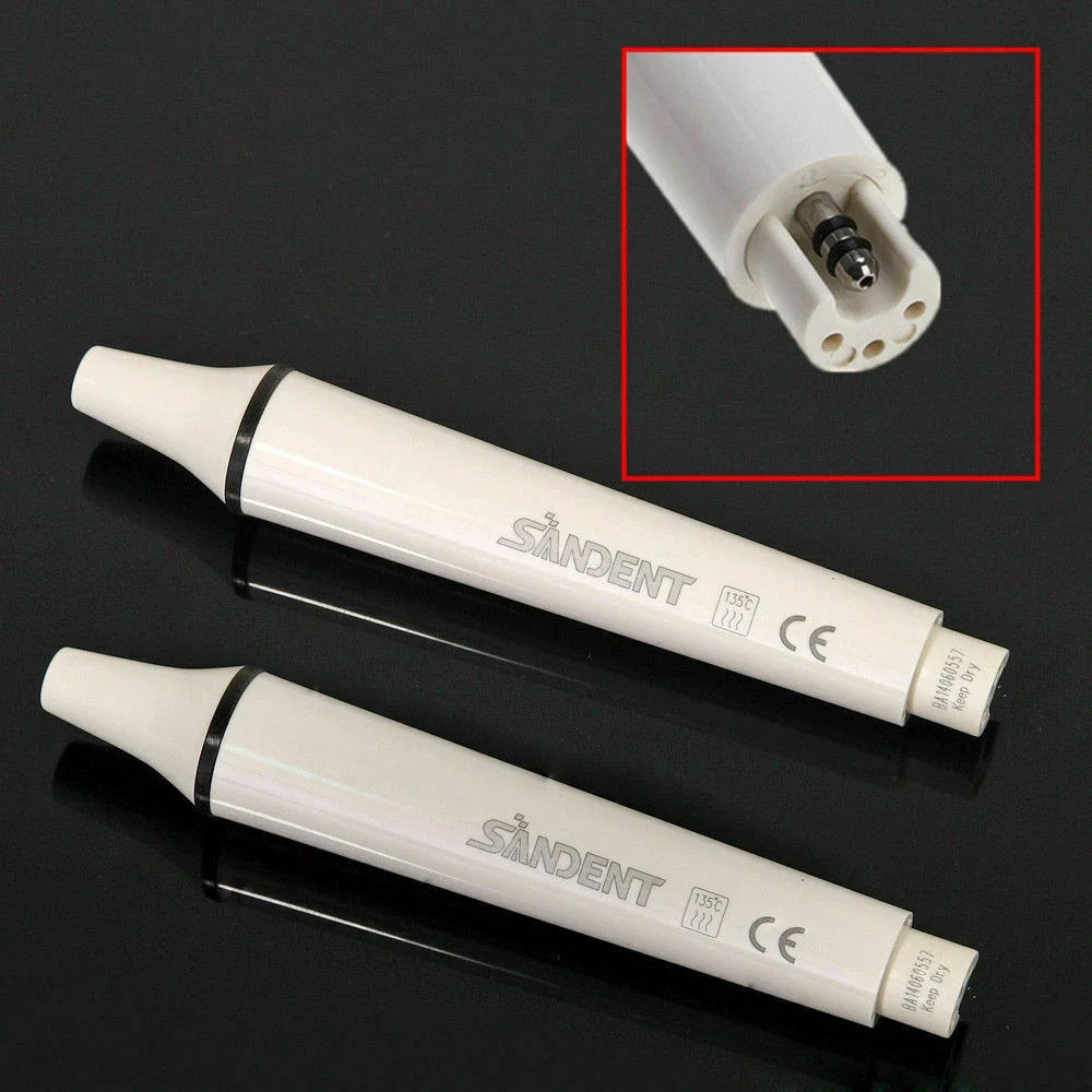 

2 Pcs Dental Ultrasonic Scaler Detachable Handpiece Fit Woodpecker EMS Tips
