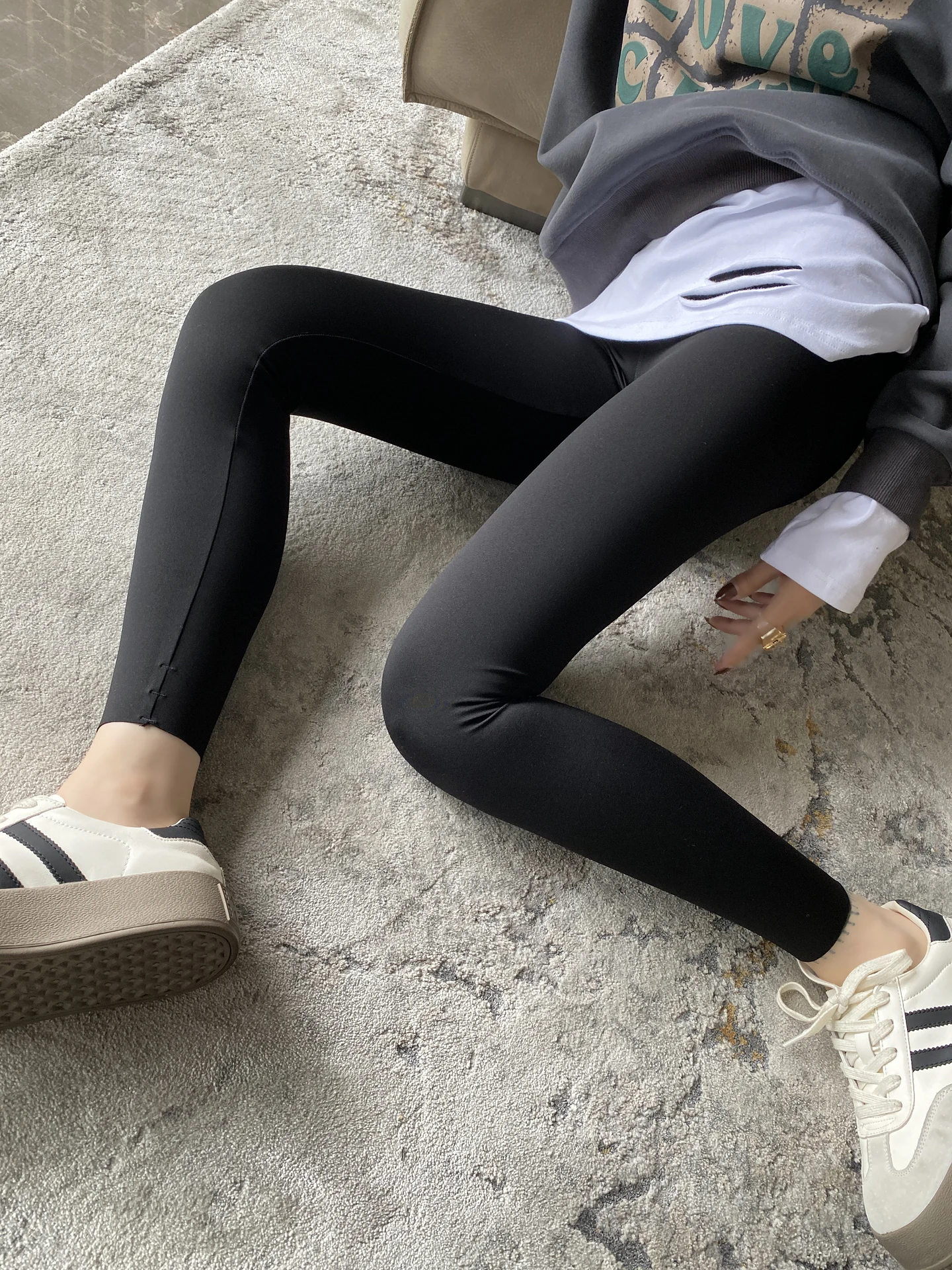 

Брюки для йоги из ковчьей кожи с высокой талией, женские повседневные длинные брюки с подтяжкой бедер и контролем живота