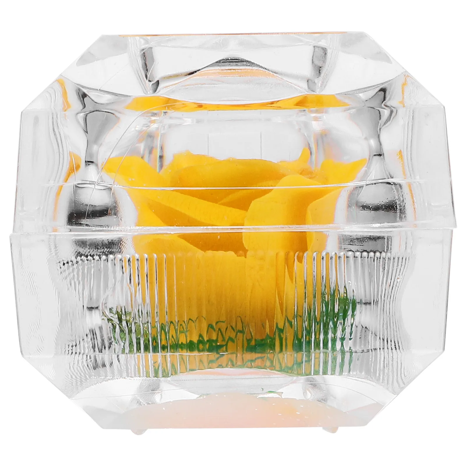 

Preserved Flower Box Decor Yellow Women Preserved Fresh Flower Valentine Mother Gifts Home Wedding Party Office