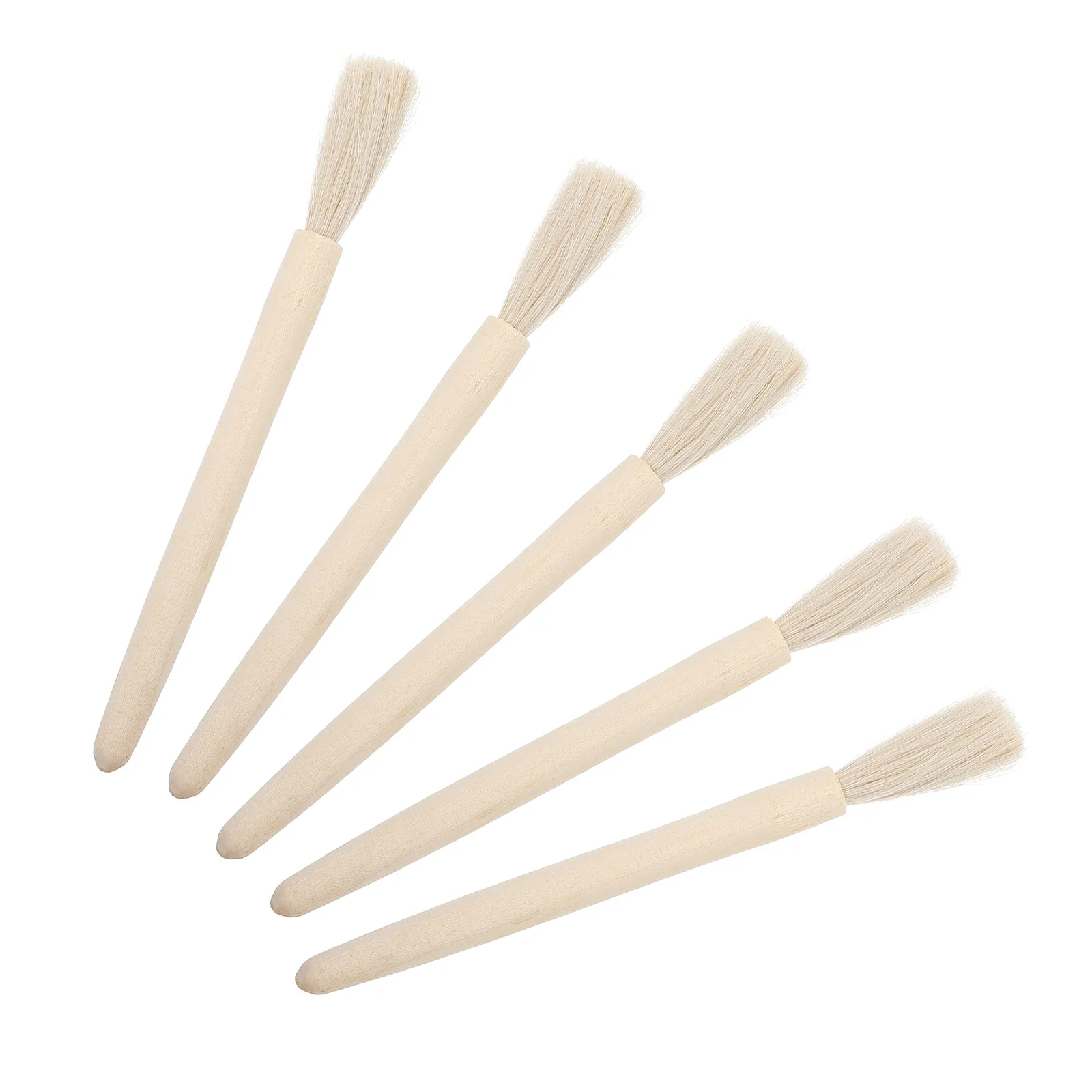 5pcs Laboratory Reusable Fine Bristles Smooth Handle No Burr For Cleaning Analytical Scale Science Tool Lab