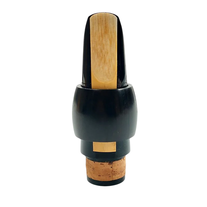 Klarinetten-Mundstückklemme aus Ebenholz/Grenadill/Rohrholz, Altsaxophon-Blattclip – Detail 2