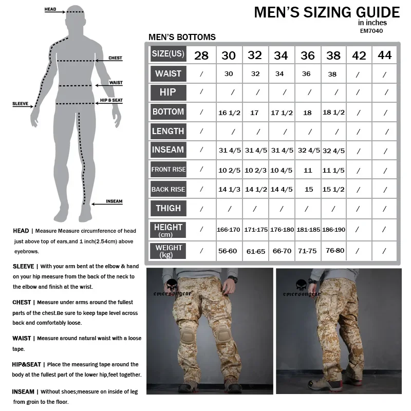 Emersongear Trainingshose Herren Duty Cargo Hose Outdoor Wandern Jagd Kampf E3 Camping EM7042 – Detail 3