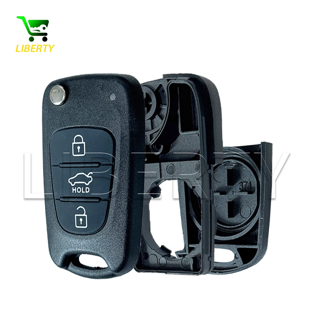 

Liberty Flip Remote Car Key Shell Case For Kia K2 K5 Rio 3 Ceed Sorento Sportage For Hyundai Solaris Accent Avante I30 IX35