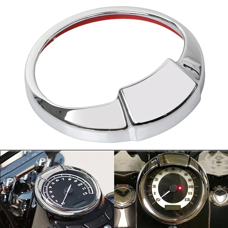 يغطي إطار عداد السرعة مقاس 5 بوصة حلقة الكسوة لـ Softail Dyna Road King #3