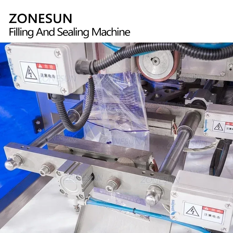 ZONESUN ZS-GFKL420 ماكينة تعبئة وختم الحبيبات الأوتوماتيكية ذات 10 رؤوس لتعبئة أكياس الأرز والبسكويت