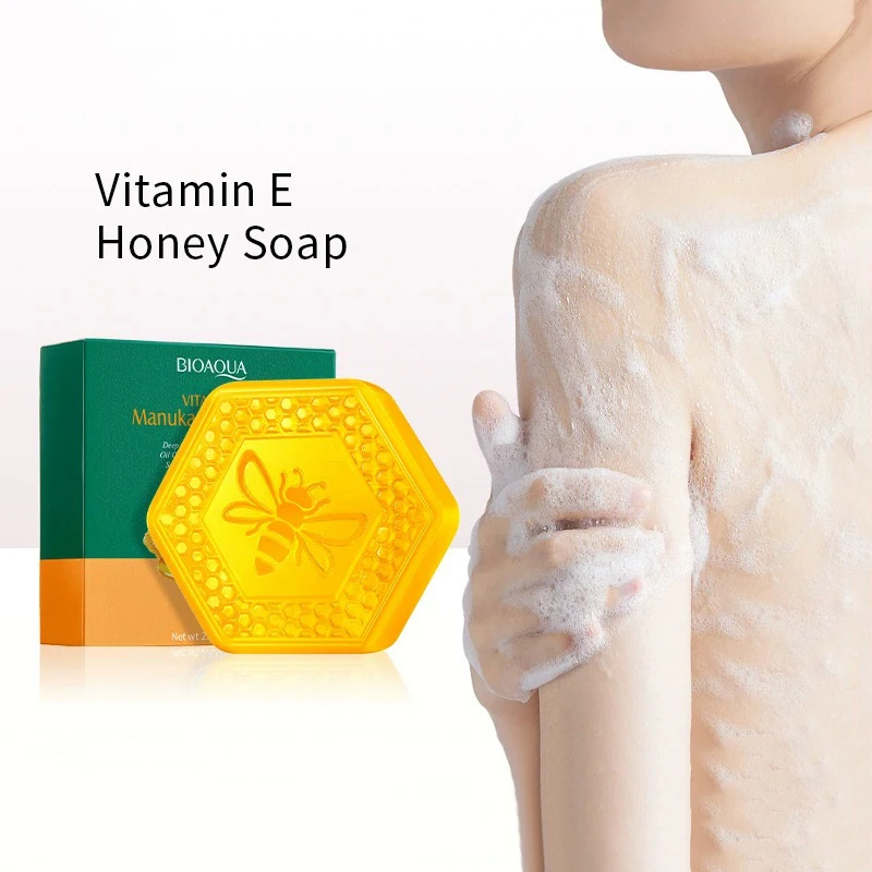 

Мыло BIOAOUA с витамином Е и медом - нежное очищающее средство для лица и тела, увлажняющее, ароматное, натуральное.