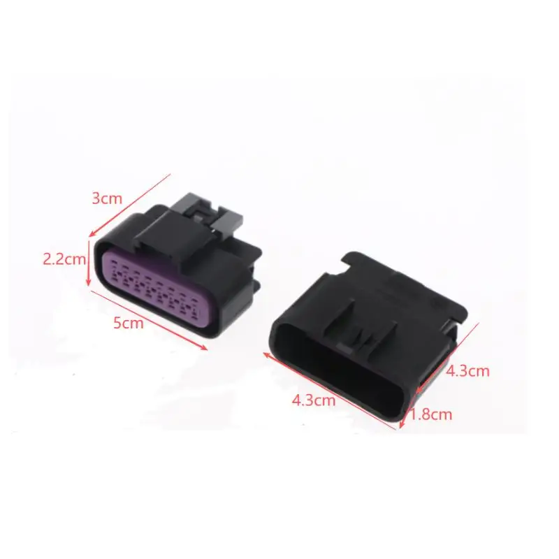16 Pin Automotive Waterproof Connector Kit Auto Light Lamp Wire Harness Plug