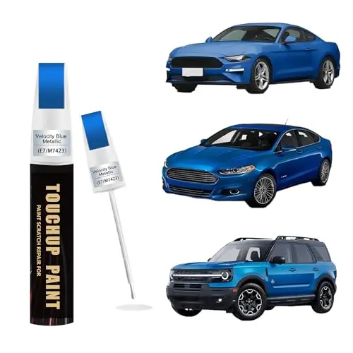 Velocity Blue Metallic(E7/M7423) Car Paint Touch Up Pen Compatible with Ford,Automotive Scratch Remover for Nicks&Chips Repair