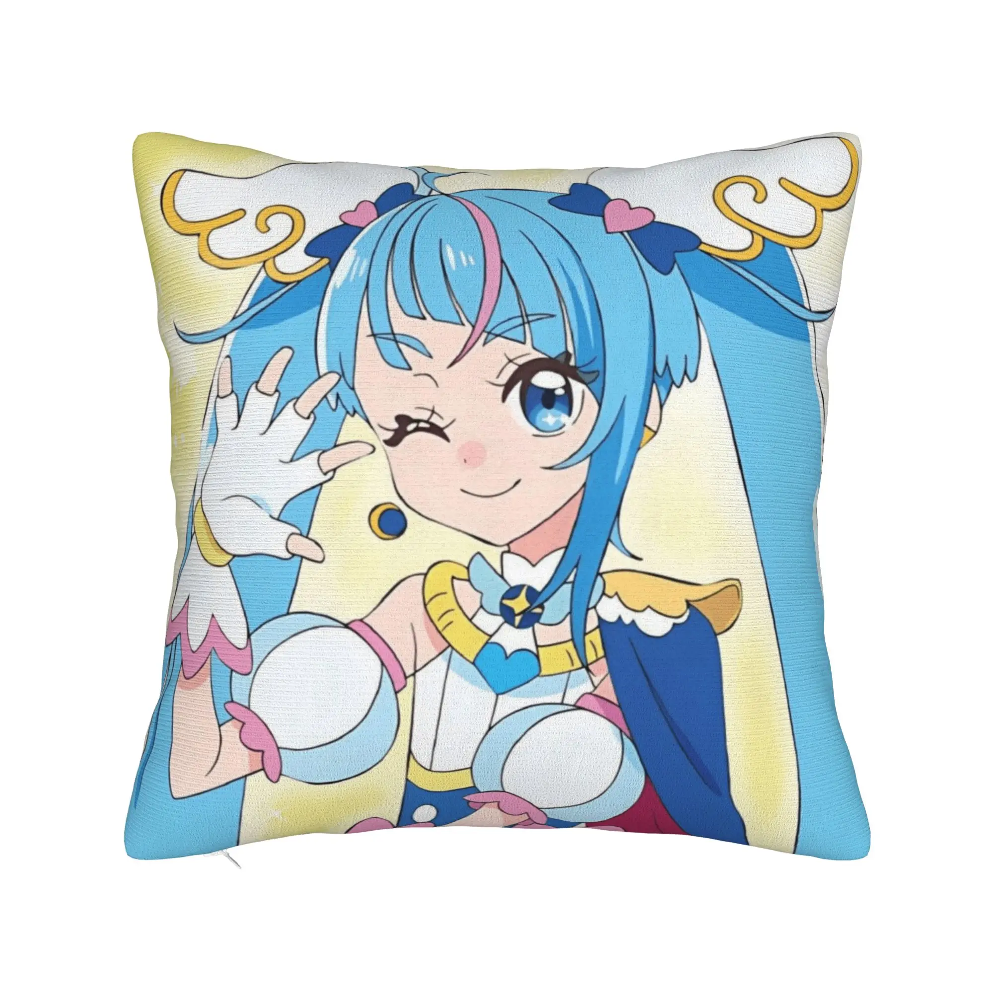 Anime Sky P-Precure Pillowcases  Kawaii Pillow Case For Office Car Home Decor Graphic Pillow Cover