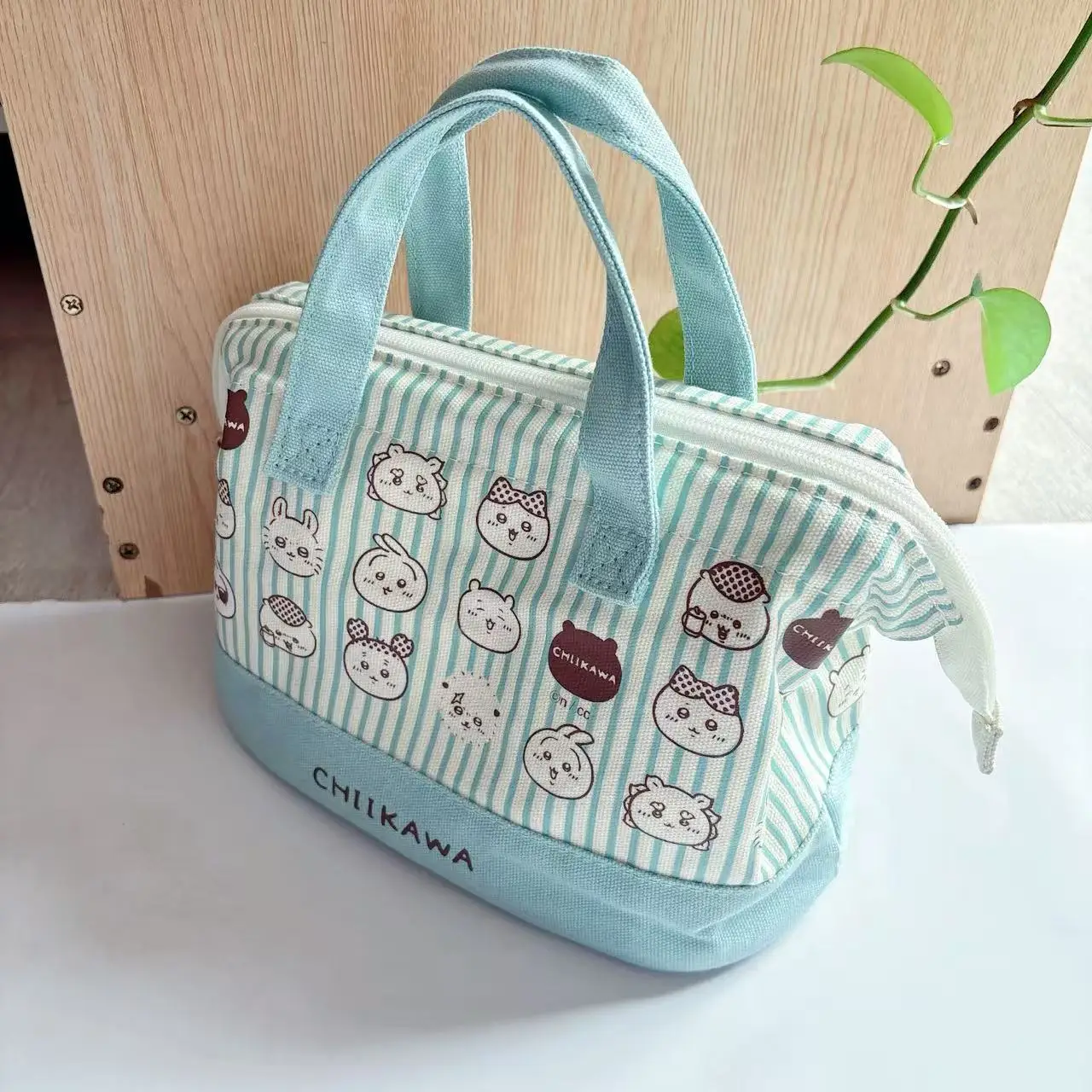 

chikawas Lunch Bag Insulated Thermal Tote Kawaii Hachiware Usagi Portable Picnic Box Pouch Student Office Food Container Carrier