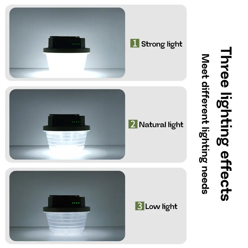 MOSLIGHTING 15W Power Camping Lantern Tent Lamp USB Rechargeable Portable Flashlight Camping Light Outdoor Hiking Night Lighting