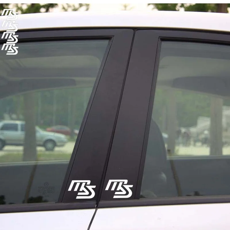 4PCS/SET Car stickers Racing MS Speed Reflective Decoration For Mazda 2/3/6 CX-30/4/5 Axela Atenza Door Window Bumper C40