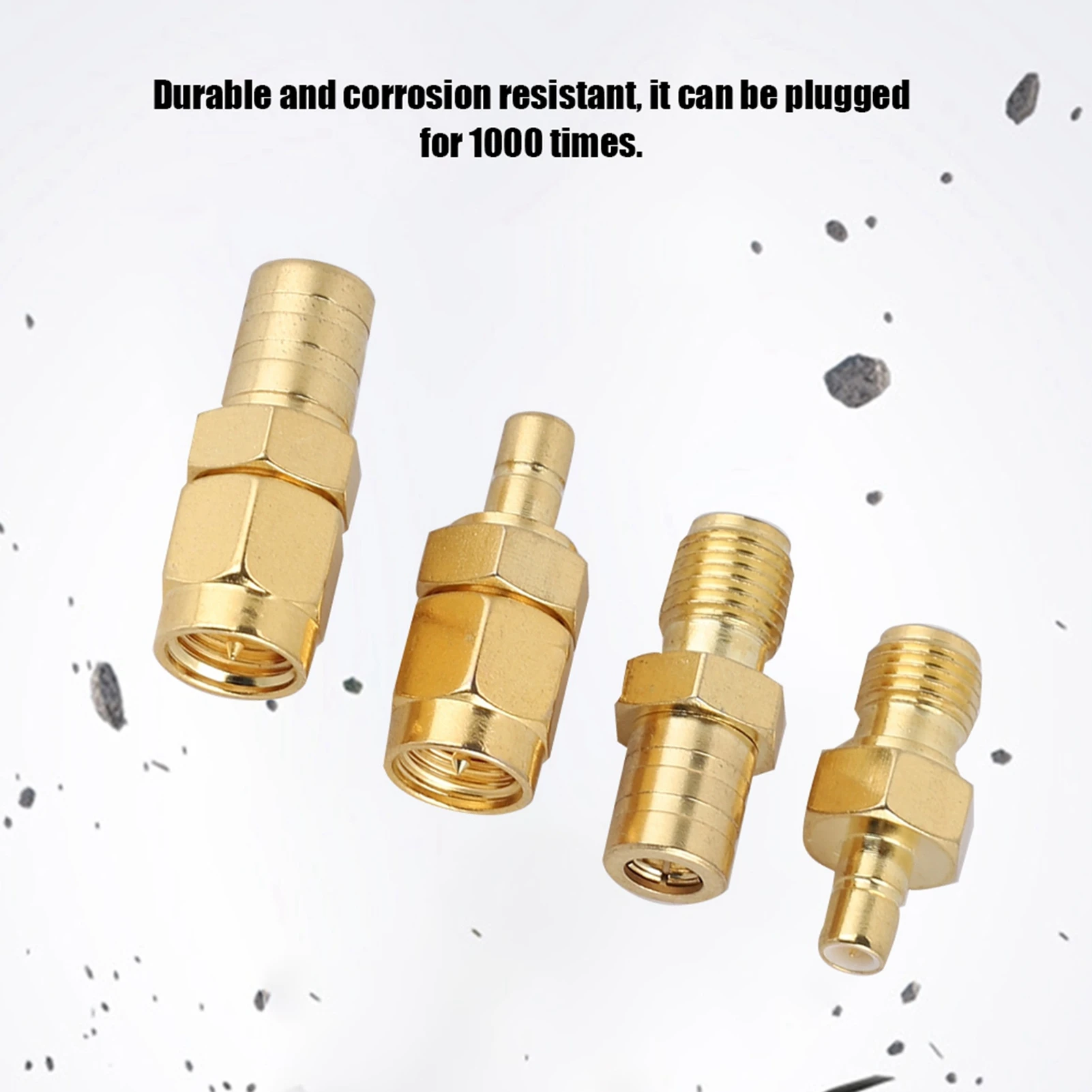 SMA Adapter SMB Adapter 4 Type RF Adapter SMA Adapter To SMB Connector RF Converter Set For DAB Car Radio Antenna RF Adapter
